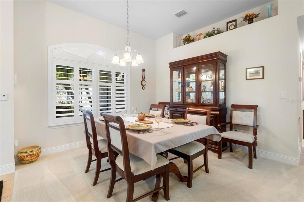 Front formal dining area.