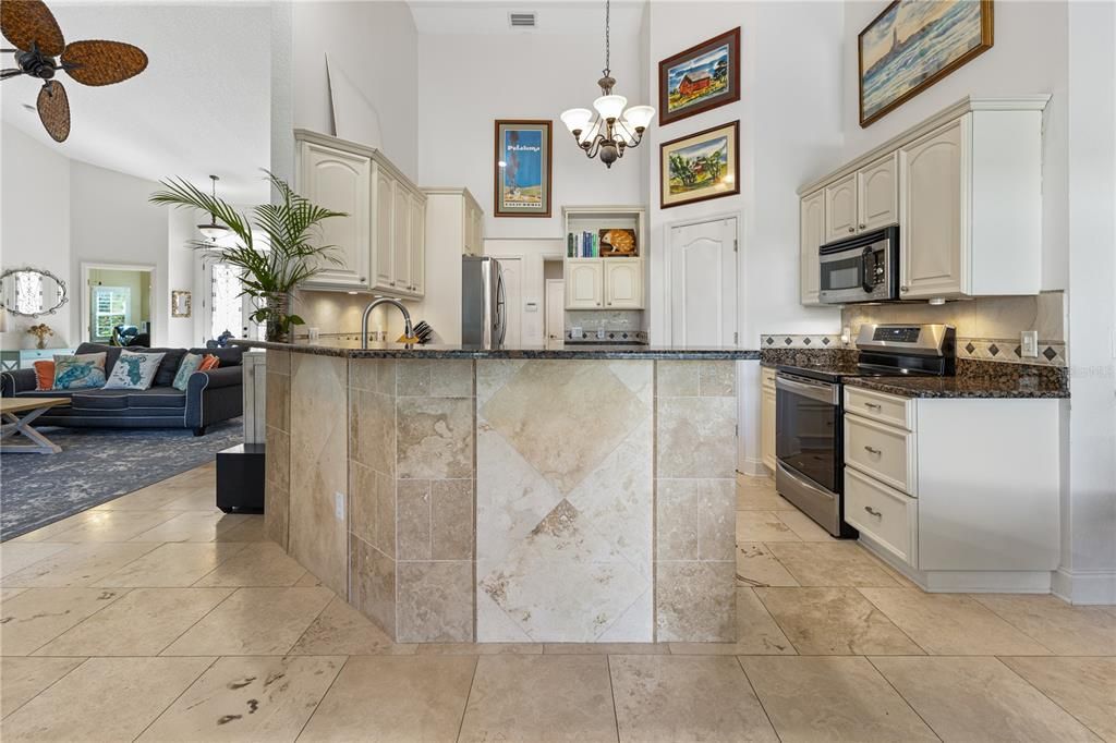 Kitchen with view of Great Room