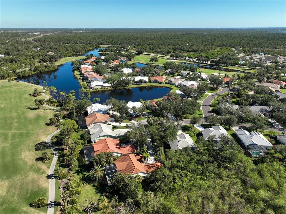 Golf Course behind house