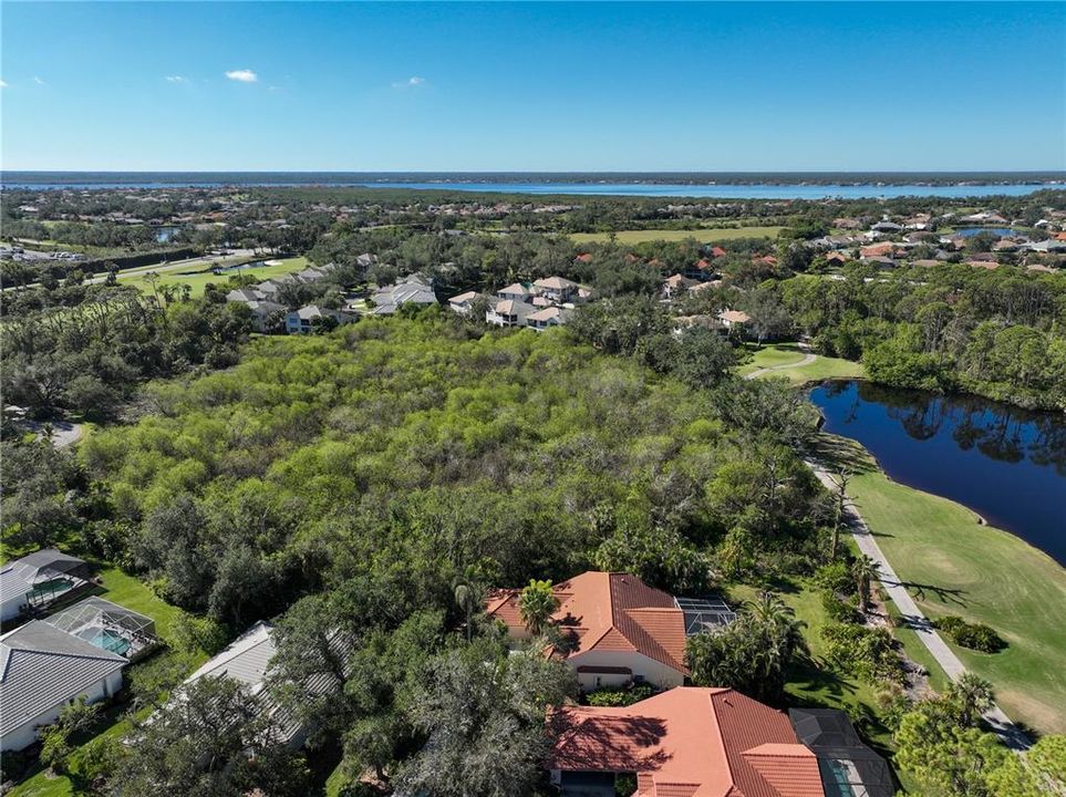 Golf Course behind house