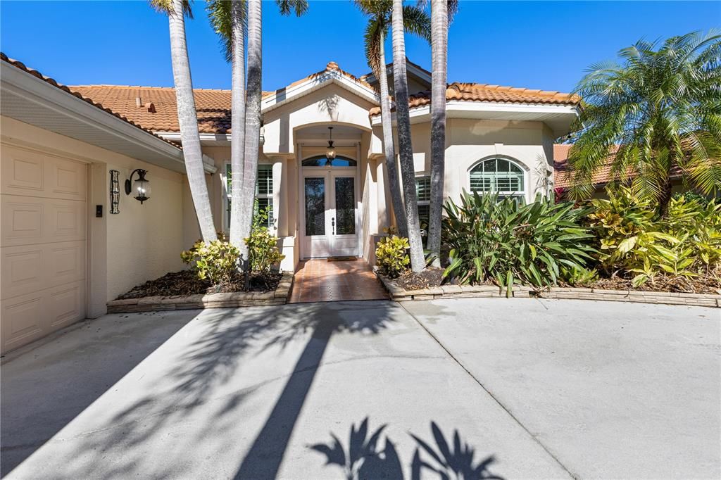 Front Entrance with tile entry and Double Doors