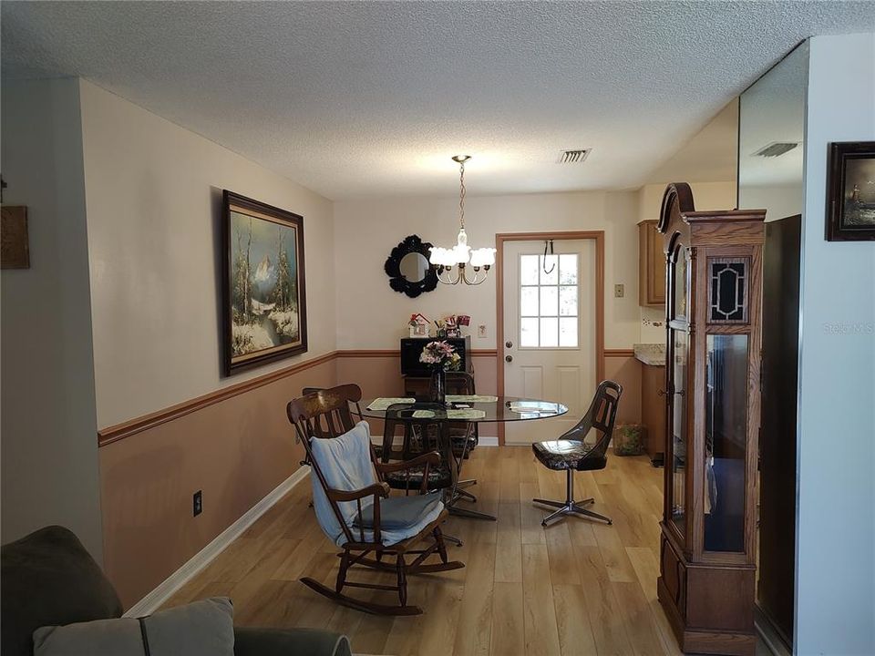 From living room into dining area