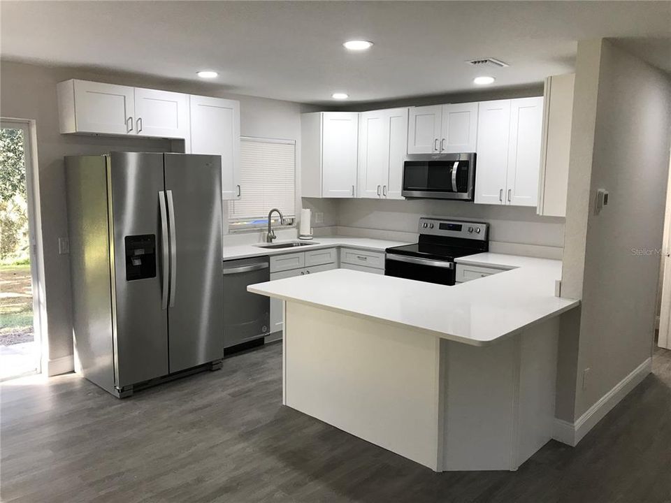 New kitchen with new appliances