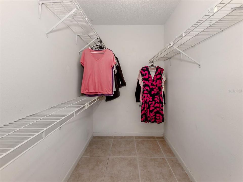 Main bedroom with large walk in closet