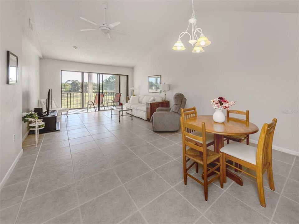 Main living room and dining area