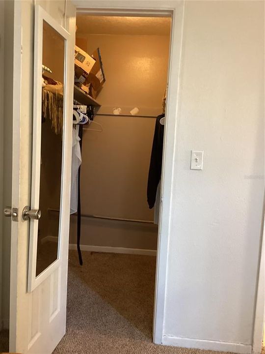 Master walk-in closet