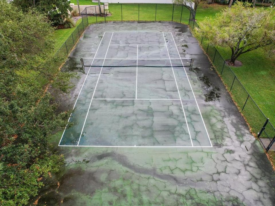 Community tennis courts