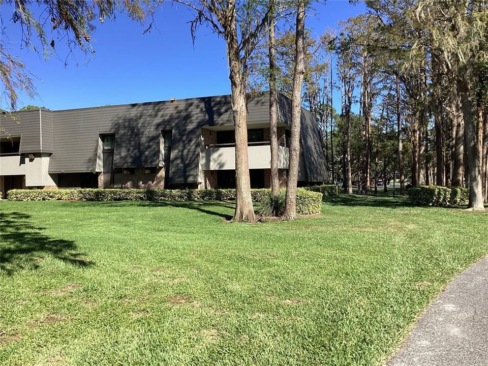 Outside view looking towards corner condo