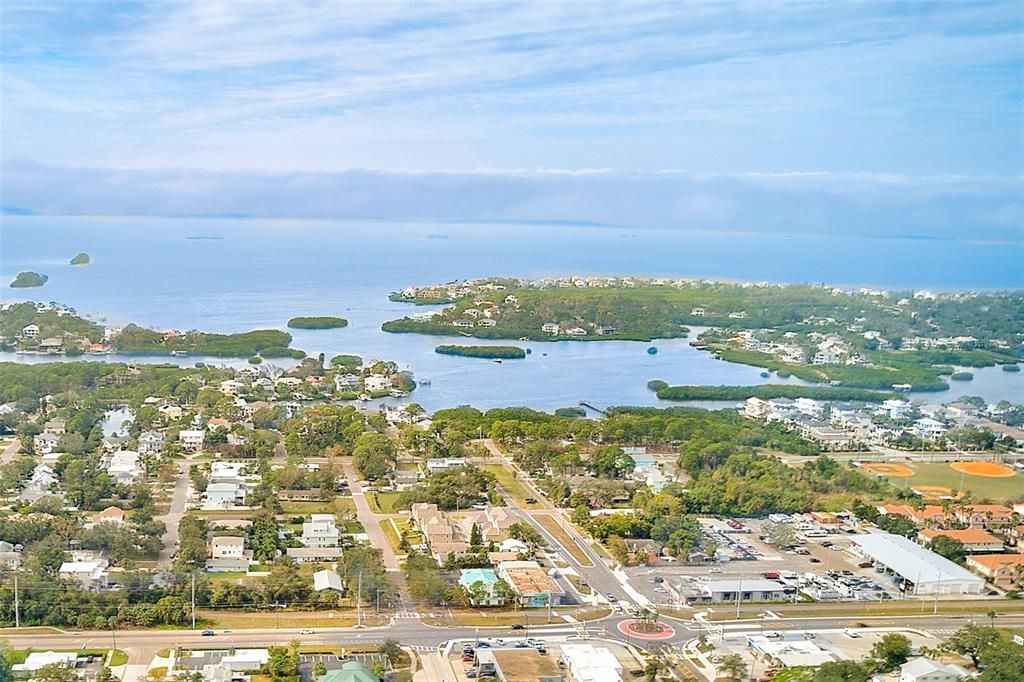 Aerial view of property