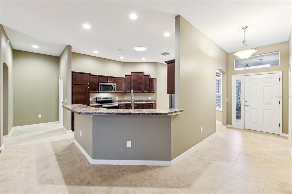 Front Foyer/Hallway & Kitchen Bar