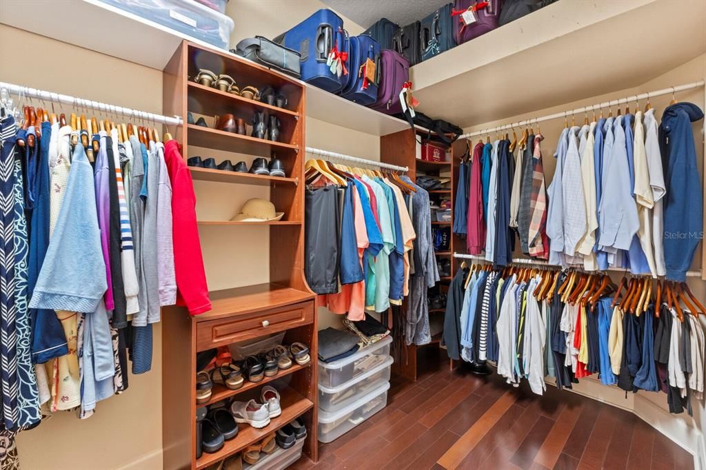 Oversized walk-in closet