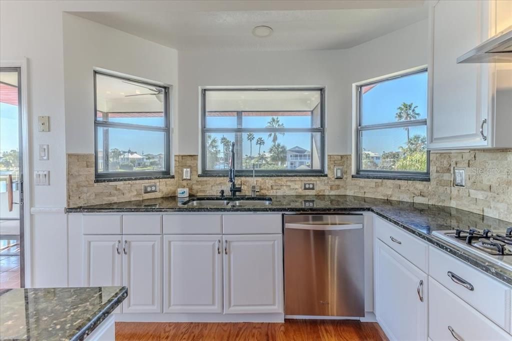 Wood Cabinets including Pot Drawers & Granite Counters