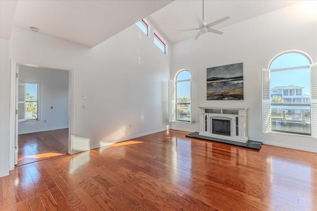 Living Room to Owner's Primary Bedroom