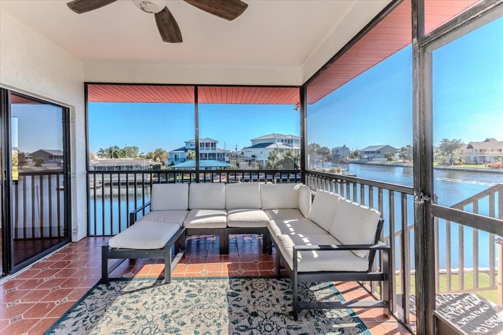 Covered Screened Patio off of Breakfast Nook