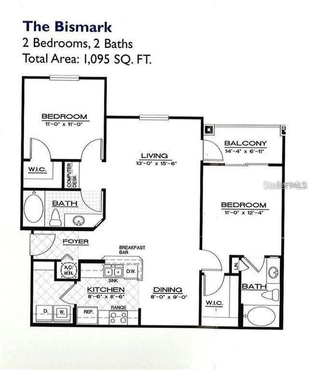 For Rent: $1,650 (2 beds, 2 baths, 1045 Square Feet)