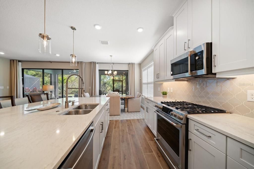 Gas Range in a chefs kitchen