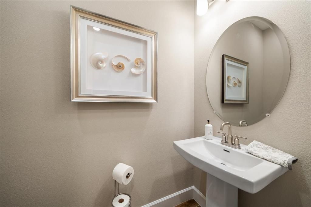 Powder Bath Off Laundry Room