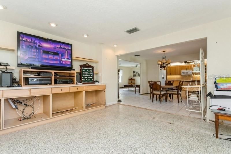 Den/Family Room w/ Terrazzo Floors