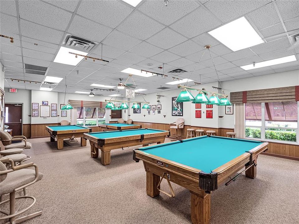 Billiard Room and ping pong