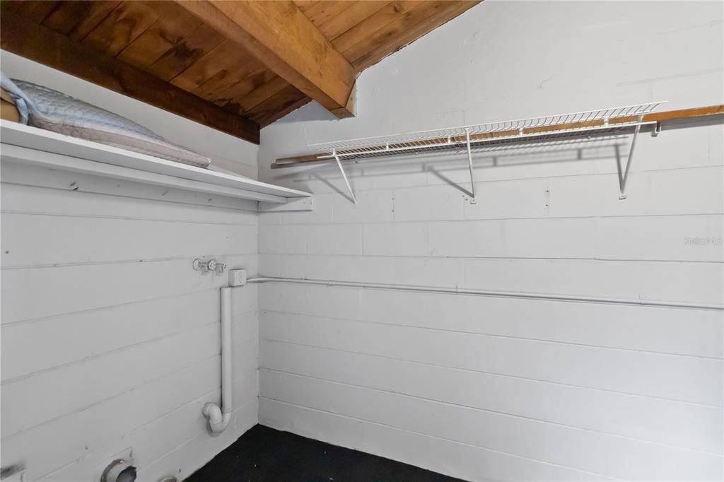 8' x 5' Laundry Area & Storage!