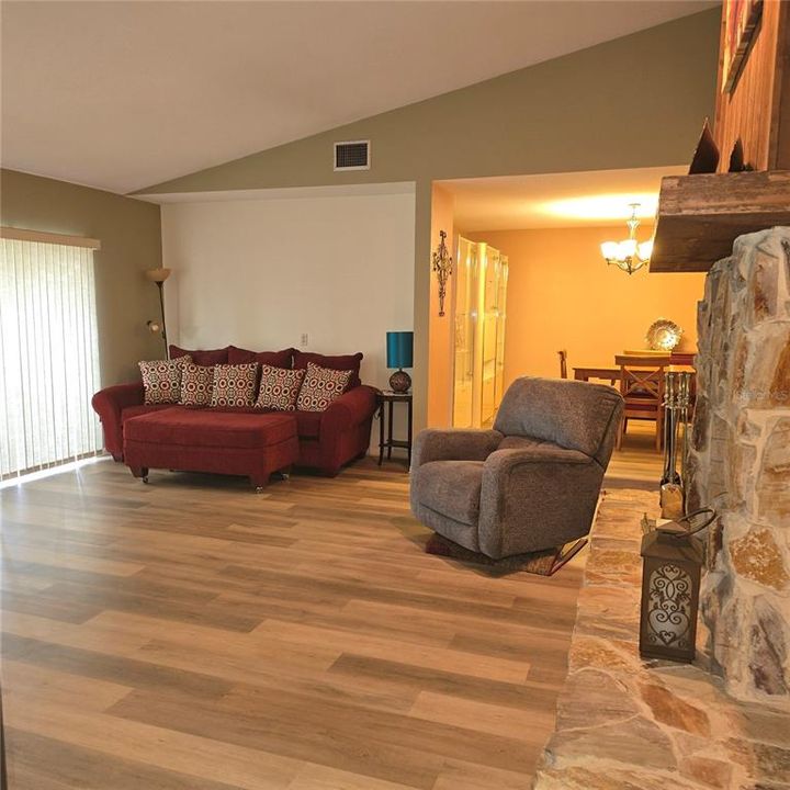 View of living room from hall