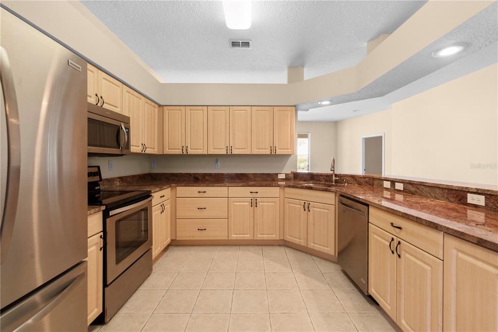 Kitchen with Granite Counters