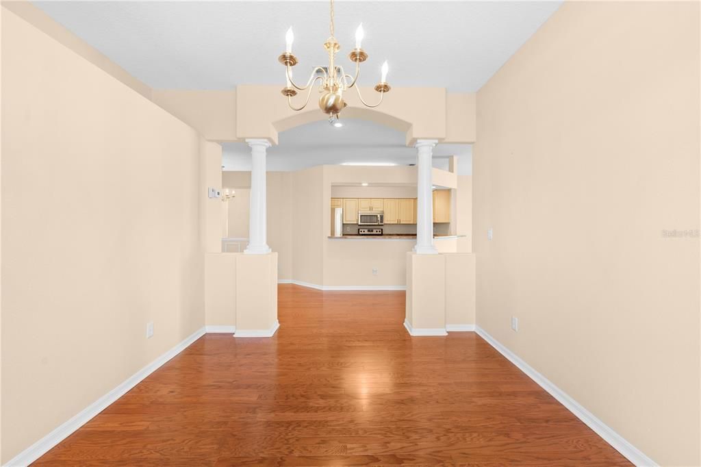 Dining Room w/ Hardwood Floors