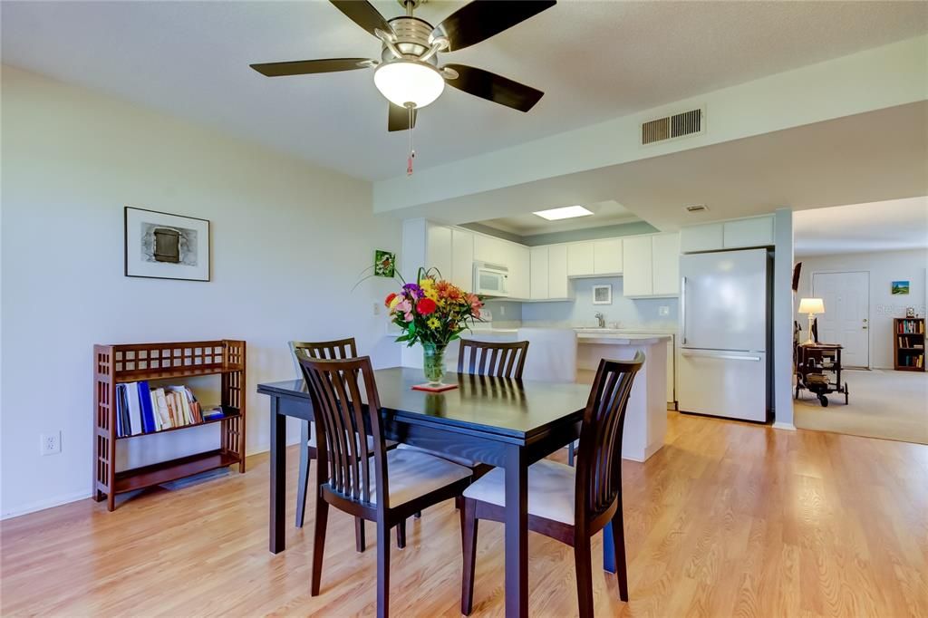 Pretty Floors in Dining and Kitchen