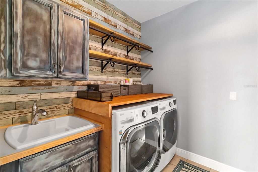 Spacious Laundry Room with Built-in Storage