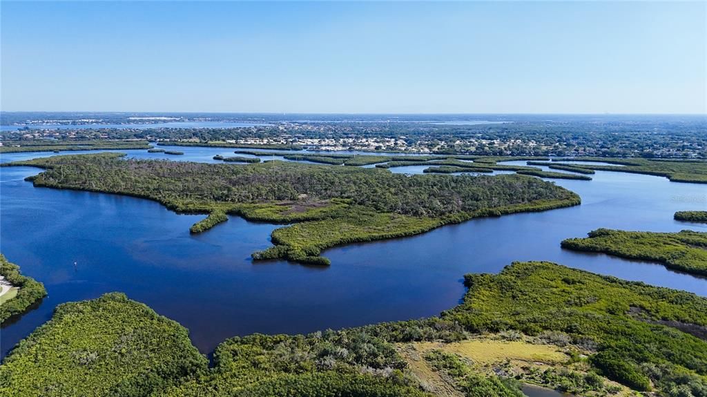 View to Manatee River behind community