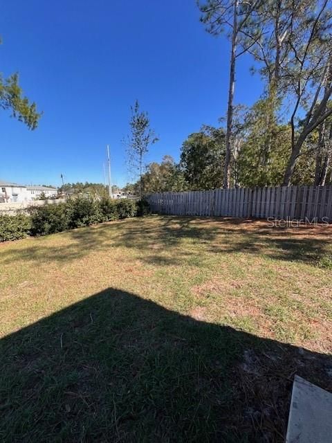 Fenced Backyard