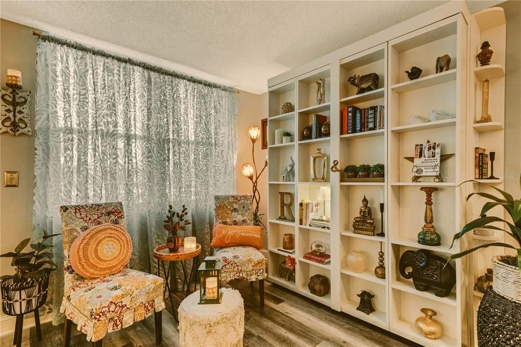 Murphy bed resembles a bookcase!