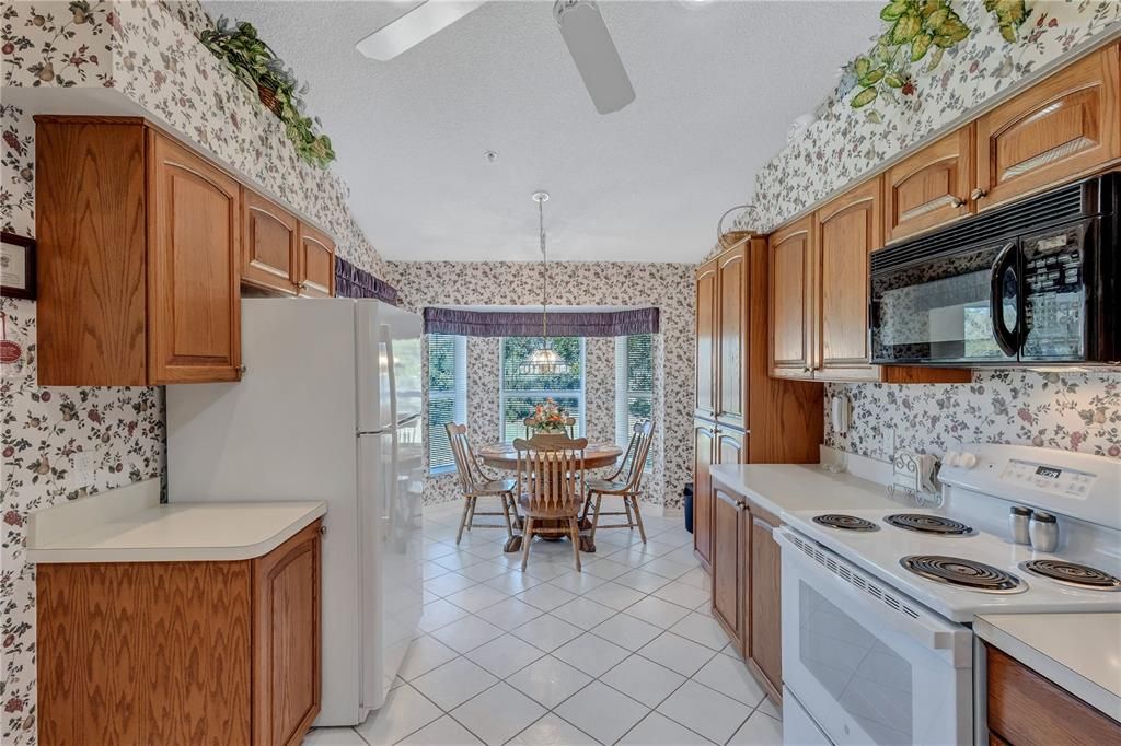 Kitchen and Breakfast Nook Facing the Fairway