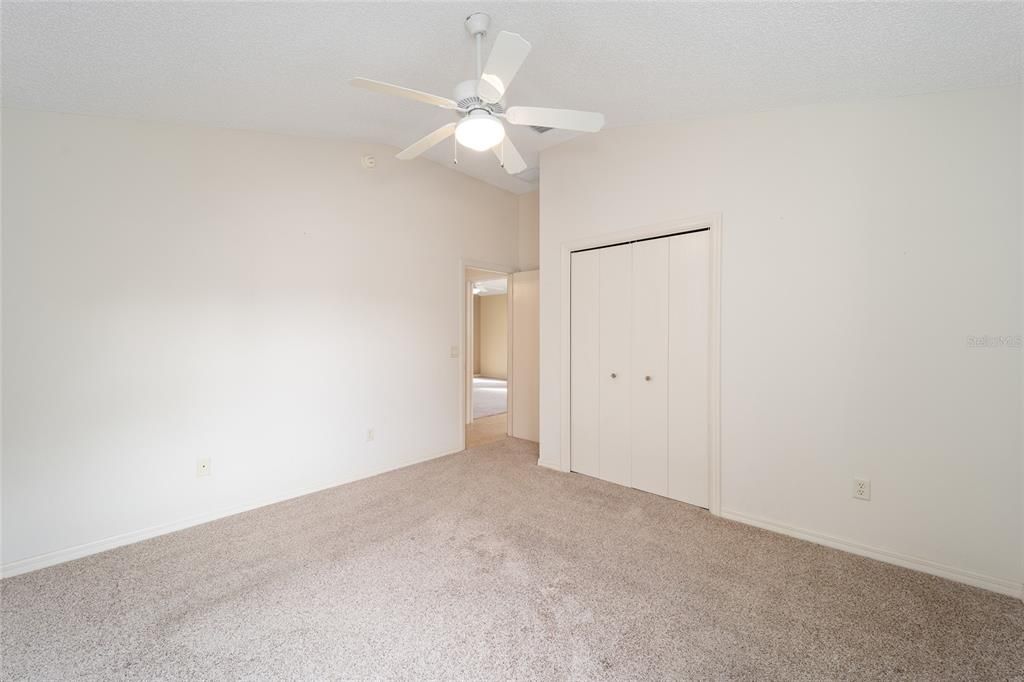 The 2nd bedroom looking toward the living area