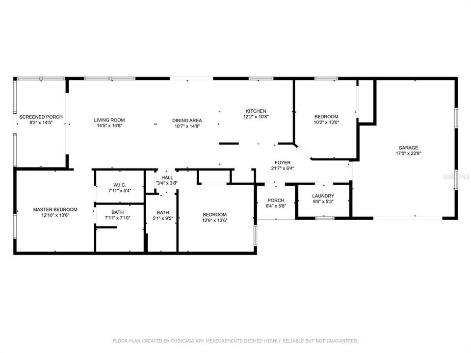 Floor plan with measurements