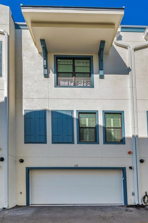 REAR OF TOWN HOME W/ GARAGE