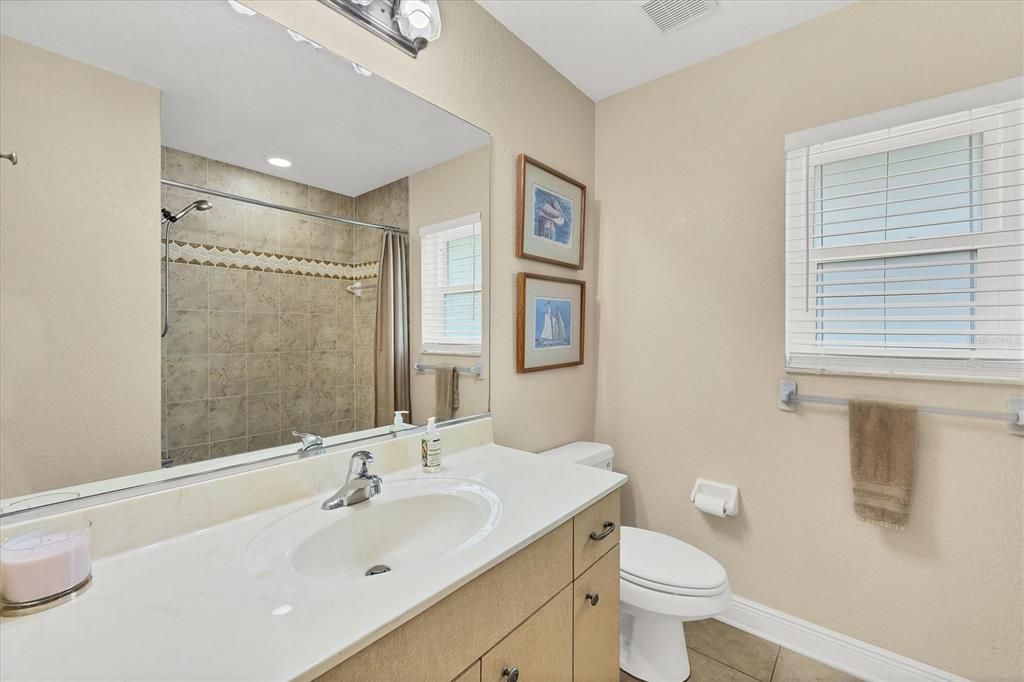 Large Hall bath Room with Linen Closet