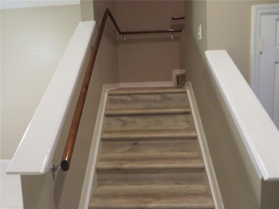 Stairs to Bedrooms with Cap Tread System