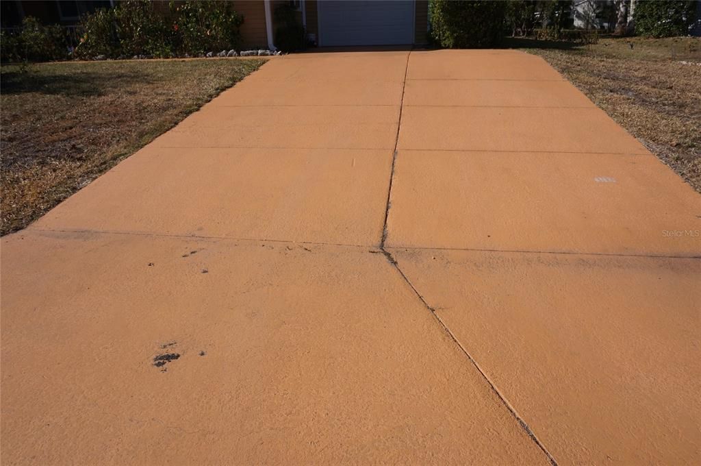 Expanded driveway