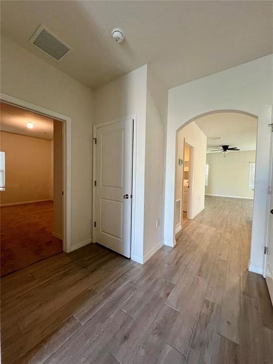 Looking into the family room area and #3 bedroom