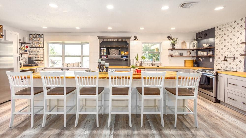 This is a serious kitchen and perfect for entertaining!