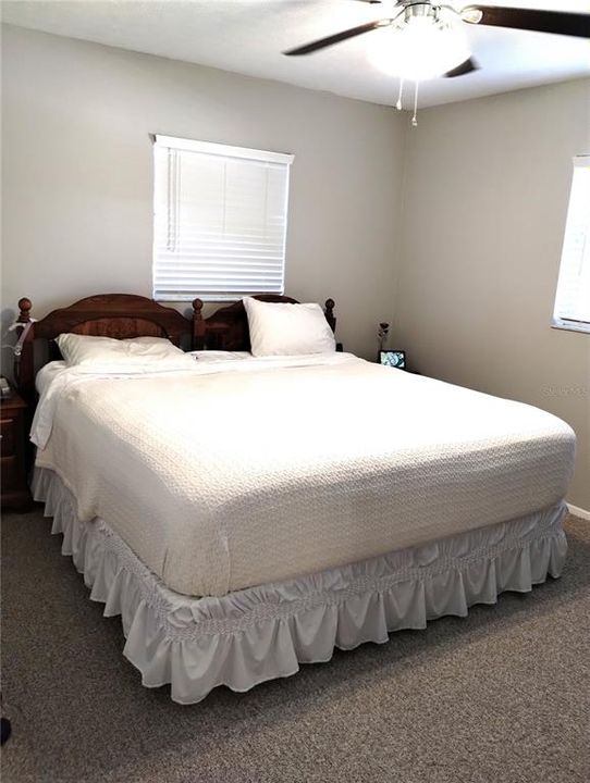 Primary bedroom has plenty of space for large furniture!