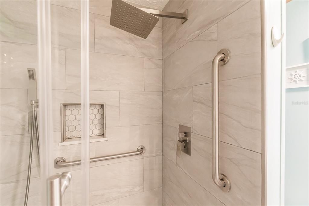 Custom Tile and luxury showerhead