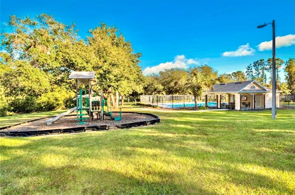 Community pool and playground