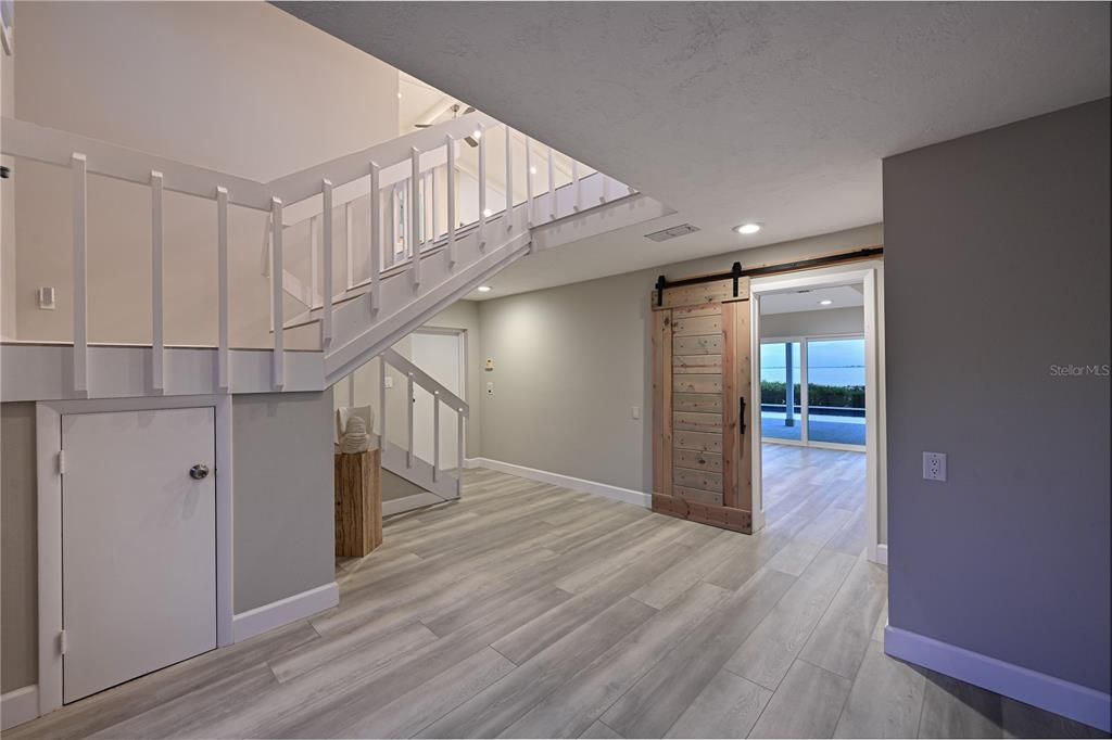 Entry Foyer entering into downstairs living area