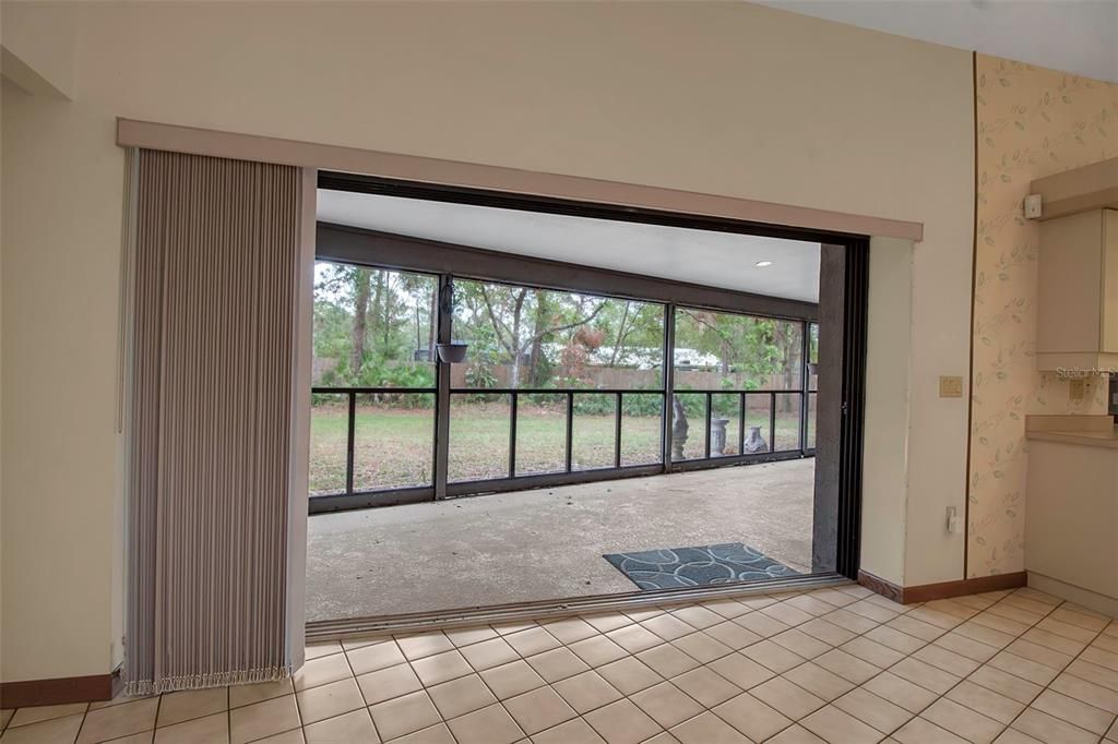 Rear view porch view off kitchen