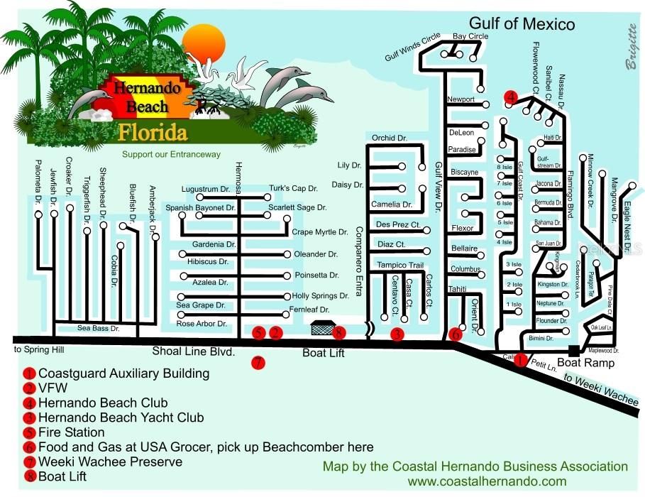 Hernando Beach Map