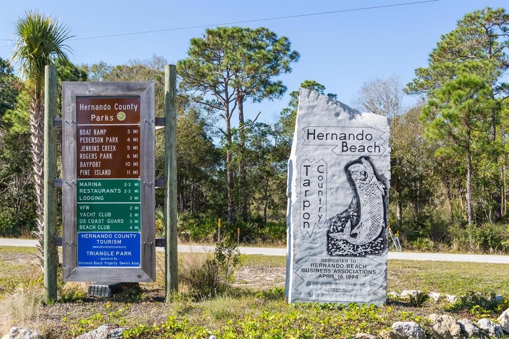 Hernando Beach Entrance