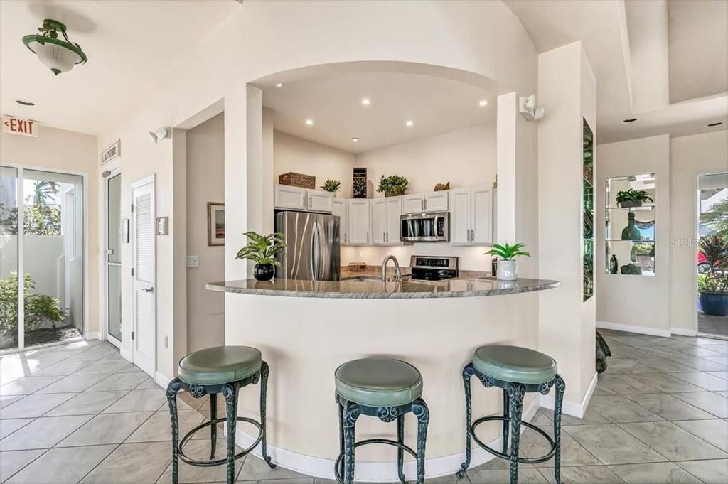 Club Bahia clubhouse kitchen.