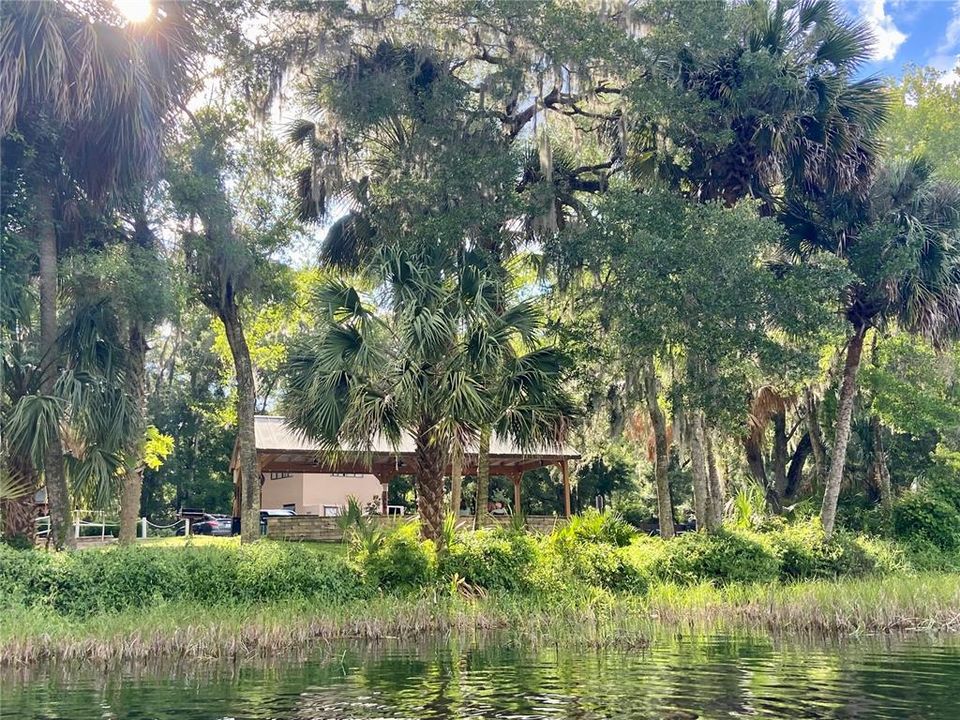 Private park looking from river